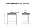 Nova Side Glass Wall Mounted with Top Plate - Image 2