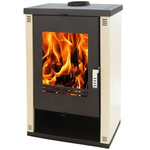 Euro Theia Ivory 12-15kW Freestanding Fireplace