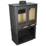 Northern Flame Panoramic Twin Door With Stand