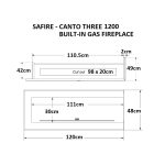 SAFire – Canto Two Built-in Gas Fireplace