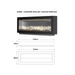 SAFire – Chanterie WallArt Wall-mounted Gas Fireplace