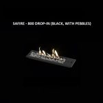SAFire – Drop-in Cleanburn Gas Burner Black