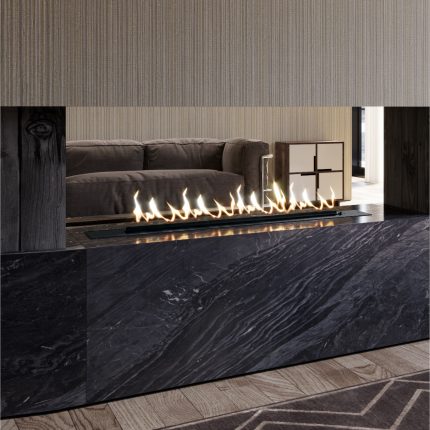 SAFire – Drop-in Cleanburn Gas Burner Black