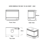 SAFire - Emberglo 700 Built-in Gas Insert