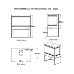 SAFire - Emberglo 700 Freestanding