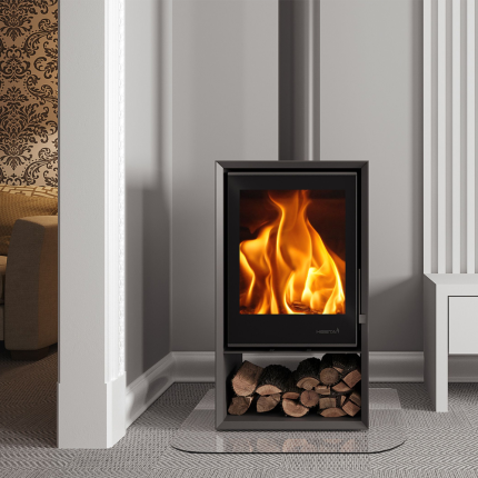 SAfire Heeta 500 Log Base Wood Fireplace