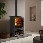 SAfire Heeta 600 Arc Log Base Wood Fireplace