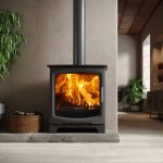 SAfire Heeta 600 Arc Log Base Wood Fireplace