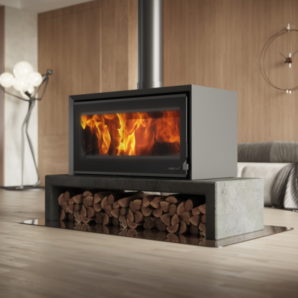 SAfire Heeta 950 Double Sided Bevel Wood Fireplace