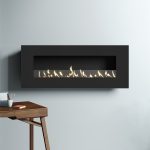 SAFire – Panorama WallArt Wall-mounted Gas Fireplace Black