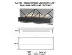 SAFire – Vision WallArt Wall-mounted Gas Fireplace