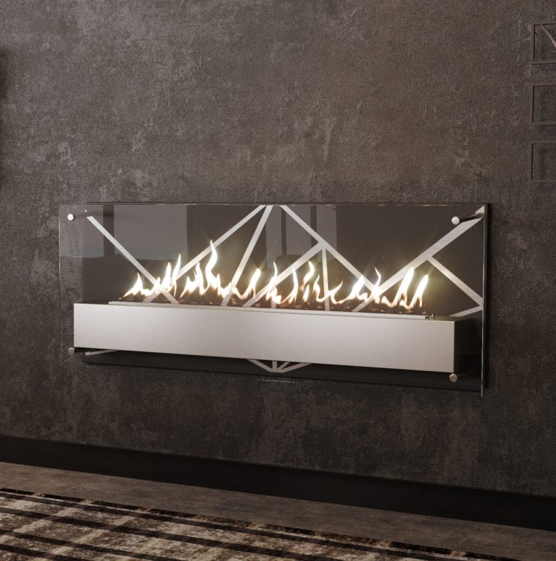SAFire – Vision WallArt Wall-mounted Gas Fireplace
