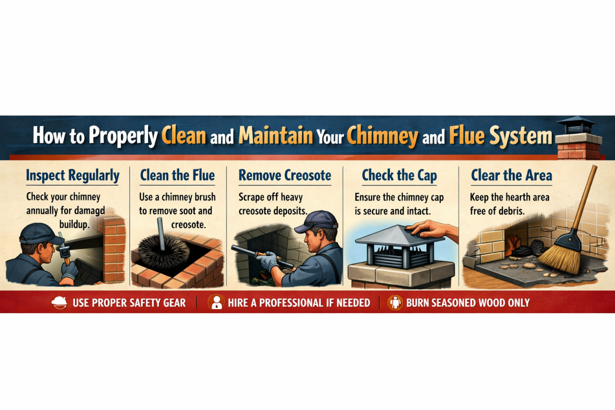 How to Properly Clean and Maintain Your Chimney and Flue System