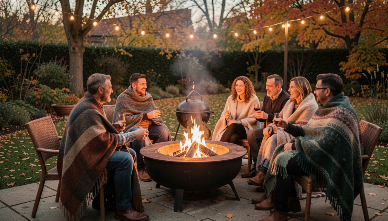 How to Extend Your Outdoor Living Season Using Fire Pits and Braais in Cooler Weather