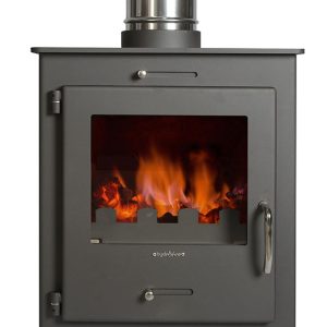 Hydrofire Nero Anthracite grey 6kW-8kW Freestanding Fireplace