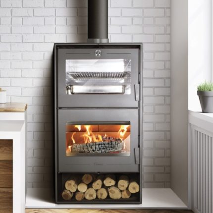 Lacunza Altea Freestanding Fireplace/Oven Combination