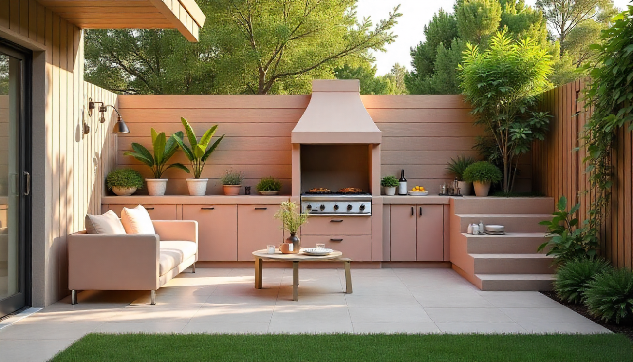 A built-in indoor braai installation in a South African home kitchen, 2026
