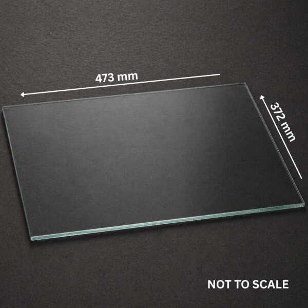 Replacement Glass Panel For Hydrofire Ferro Fireplace, 473Mm X 302Mm X 4Mm Replacement Glass Panel For Hydrofire Ferro Fireplace, 473Mm X 302Mm X 4Mm