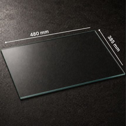 Replacement glass panel for Hydrofire Modena fireplace, 480mm x 385mm