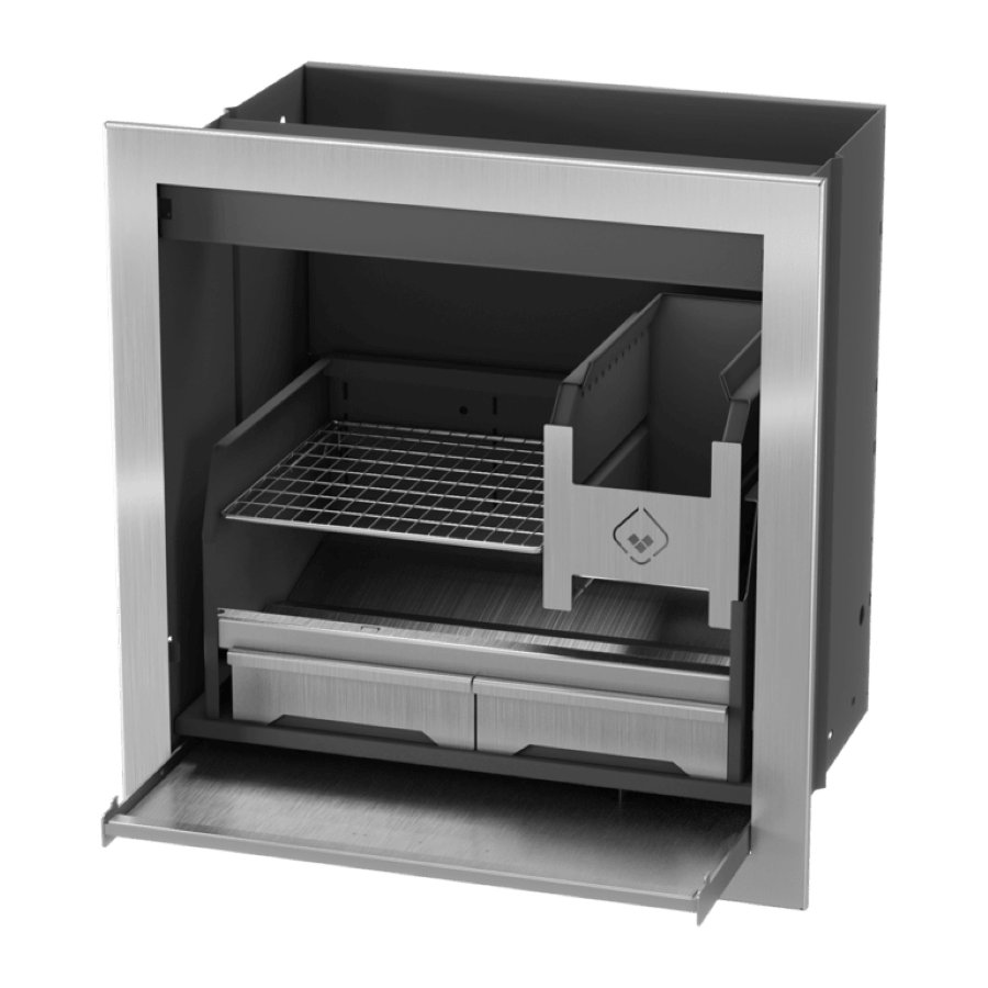 SAFire Pyro Built-in Wood Braai Black
