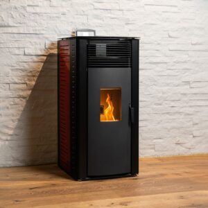True Fire Valkyrie Pellet Heater (Red)
