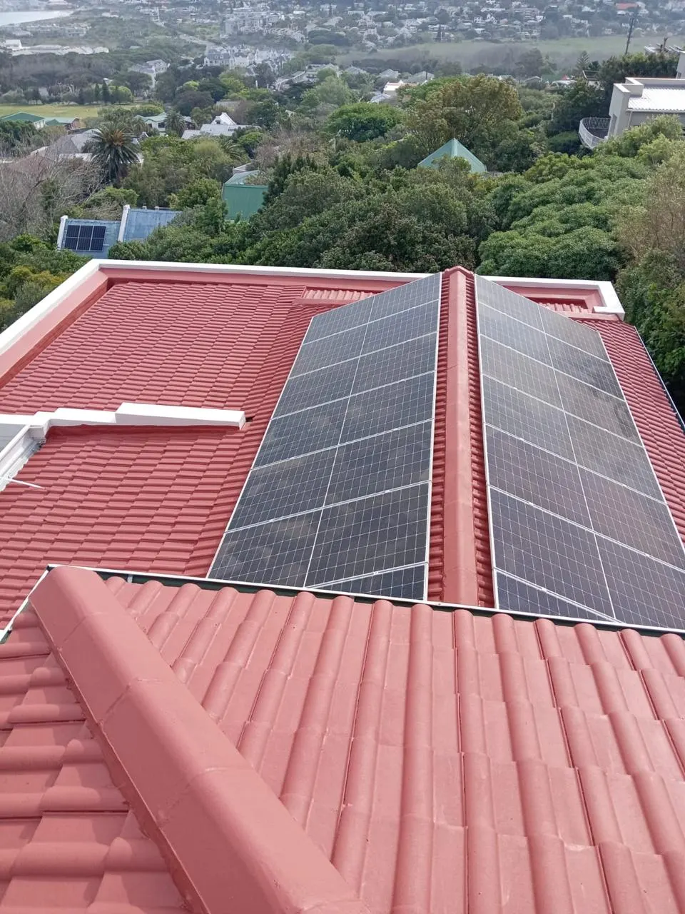 Roof waterproofed and painted by Fire Flames in Cape Town
