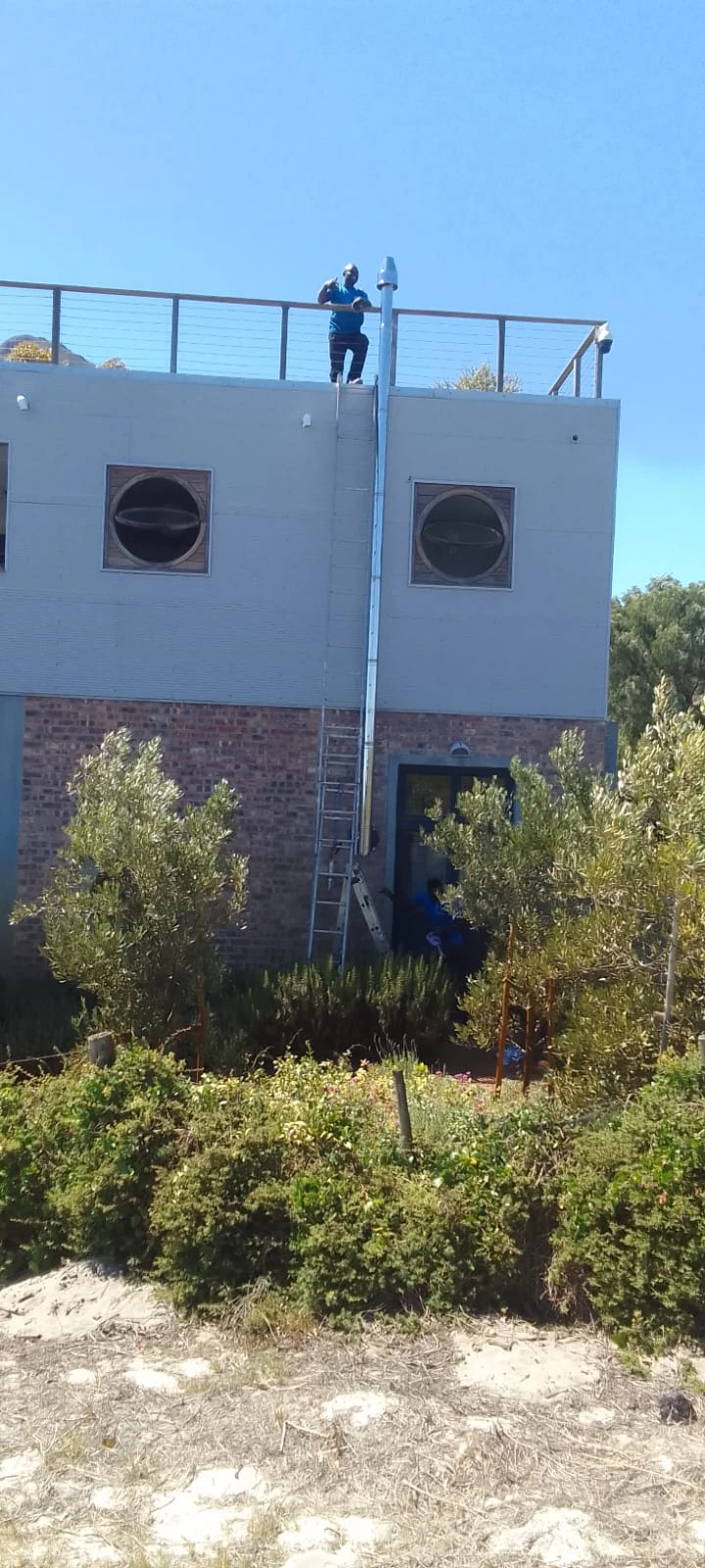 Exterior view of the Noordhoek flue installation