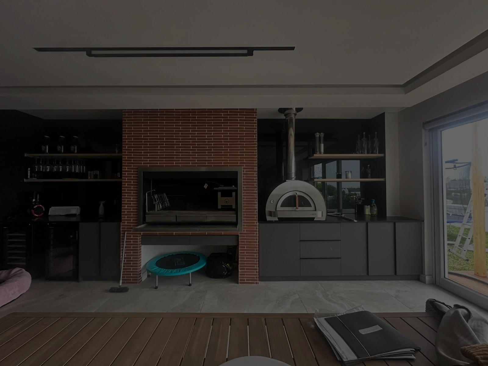Fire Flames braai and pizza oven installation