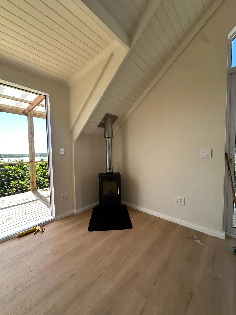 Fireplace installation with sea view at Imhofs Gift, Kommetjie
